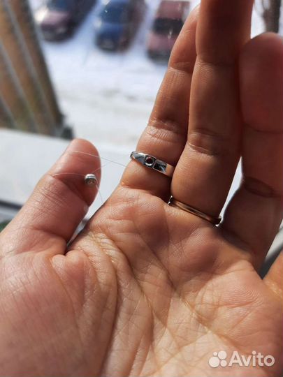 Серебряное кольцо бренд elle