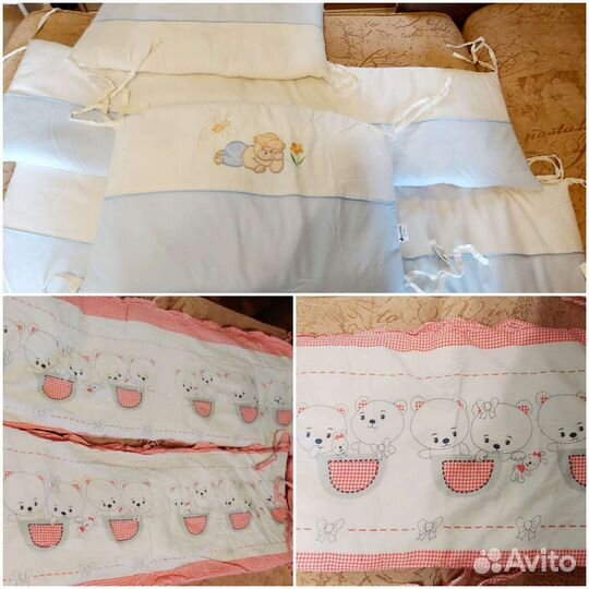 Борта мягкие в детскую кроватку