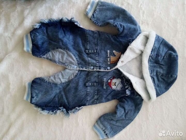 Джинсовый комбинезон 68