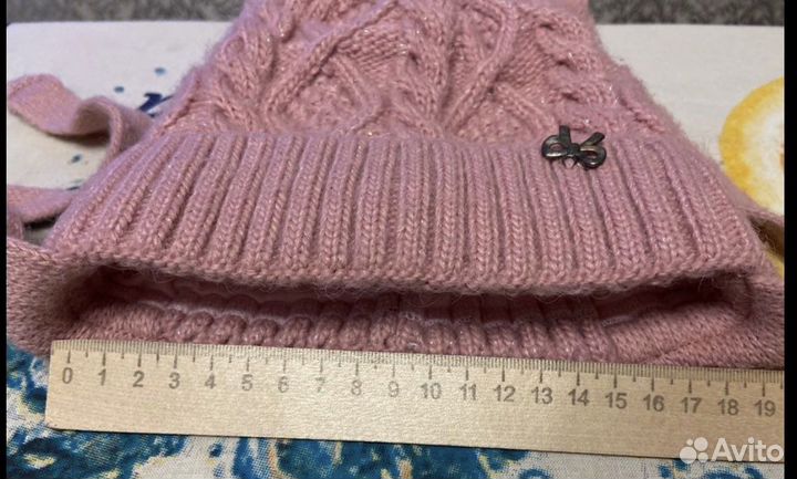 Зимний комплект шапка и снуд для девочки