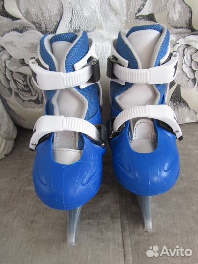 Коньки роликовые 31-34разм + коньки ледовые 30-33р