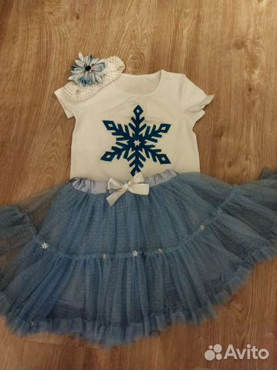 Новогодний костюм Снежинка рост 116