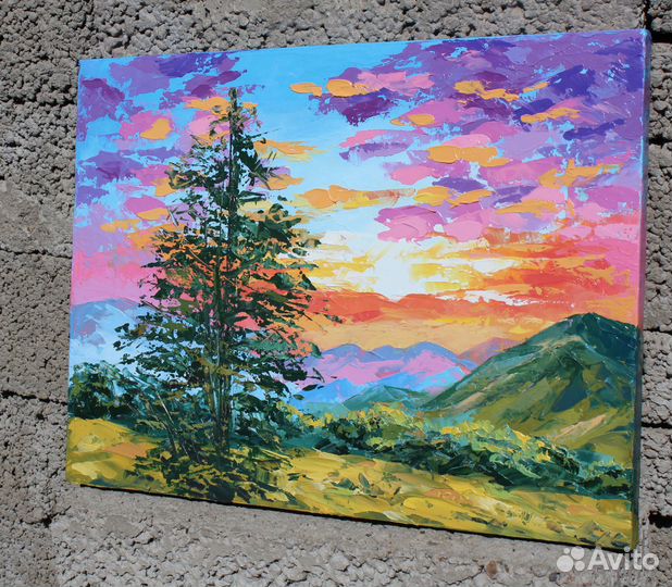 Картина маслом пейзаж 
