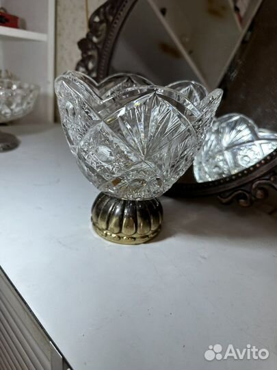 Ваза для конфет конфетница на ножке