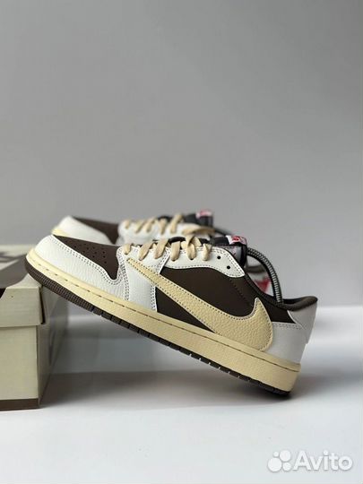 Кроссовки Nike air jordan 1 low travis scott