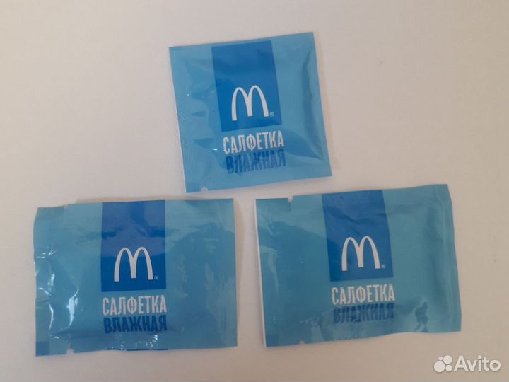Влажные салфетки с Макдональдса