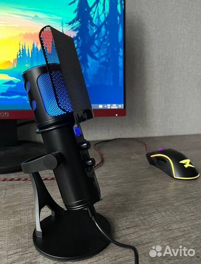 Студийный микрофон, микрофон, микрофон rgb