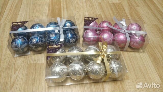 Набор ёлочных игрушек новый