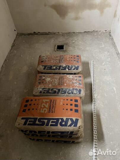 Штукатурка цементная машинного нанесения