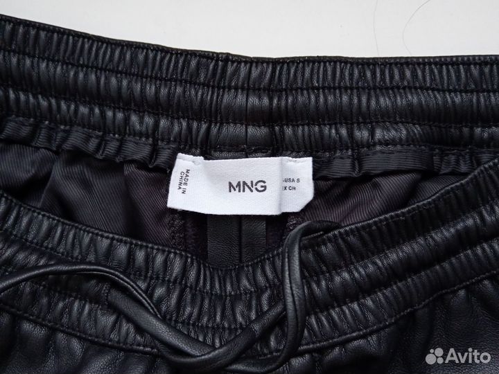 Кожаные штаны mango