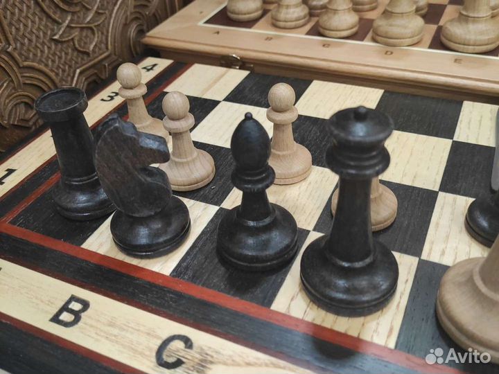 Шахматные фигуры Российские №2, утяжеленные