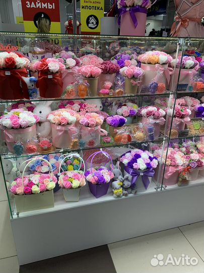 Цветы букеты мыльные розы