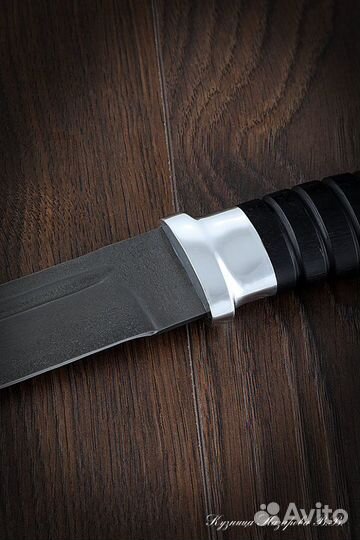 Нож Пластун (казачий пластунский нож) х12мф черный
