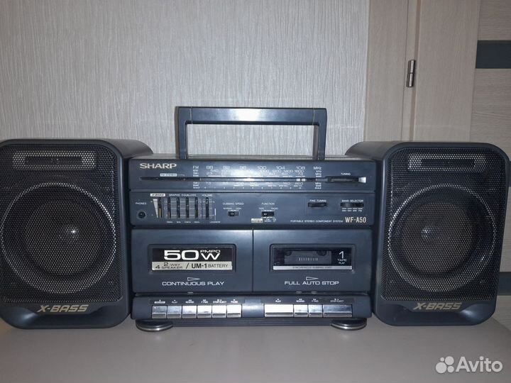Двухкассетная магнитола sharp