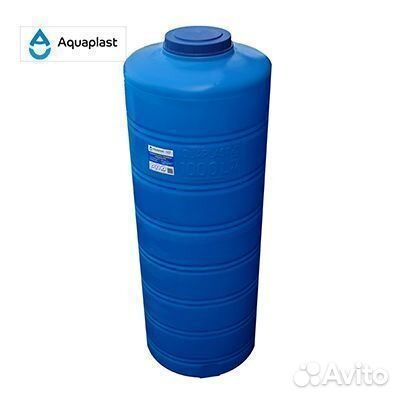 Бак пластиковый пищевой 1 куб (вертикальный)