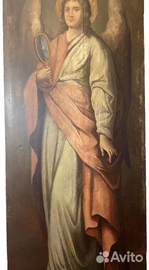 Огромная икона Гавриил Архангел 19 век