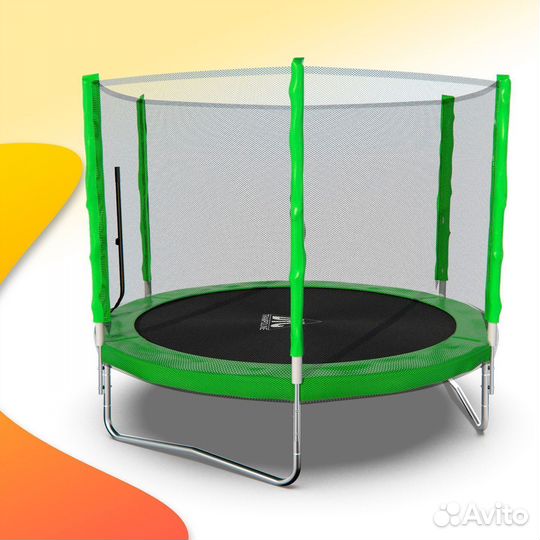 Батут каркасный с сеткой 8 фт 244 см