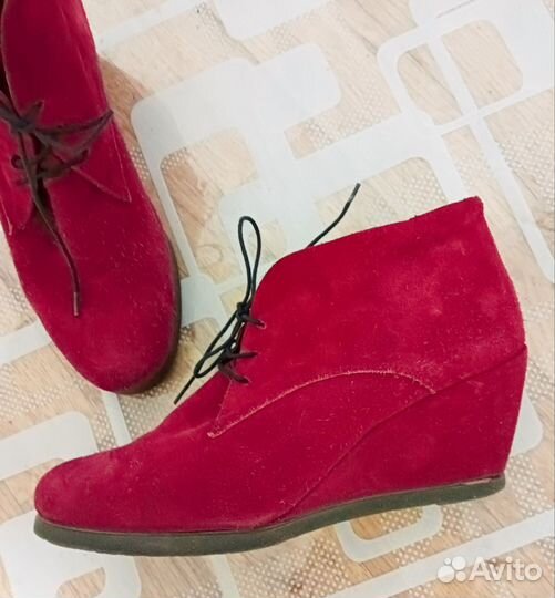 Ботильоны натуральная замша 40