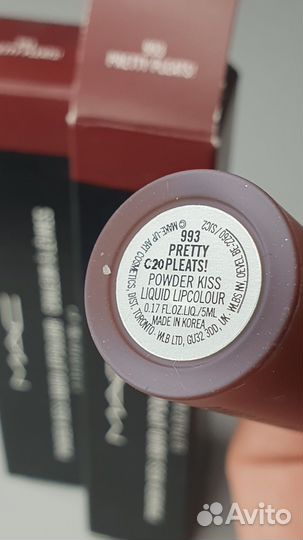 MAC жидкая помада Pretty Pleats 993 оригинал