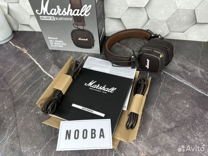 Marshall Major 3 bluetooth (Коричневые)