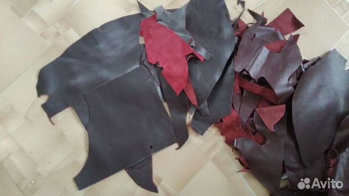 Лоскуты натуральной кожи для рукоделия