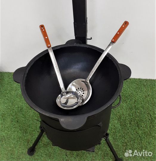 Комплект казан,печь,половник
