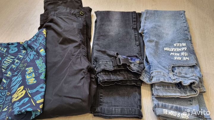 Вещи пакетом и зимние куртки рост140 146152