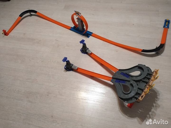 Hot wheels, 3 набора, трек