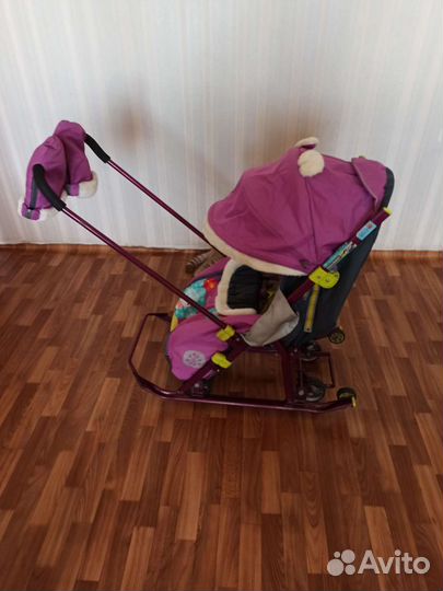 Детские санки коляска