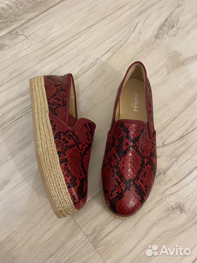Красные змеиные эспадрильи Baldinini 37
