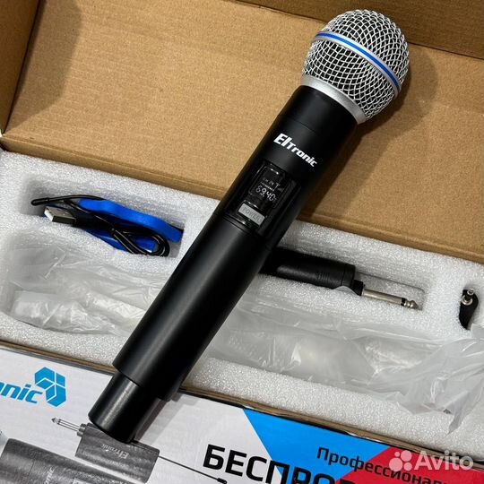 Микрофон для караоке eltronic 10-03, беспроводной