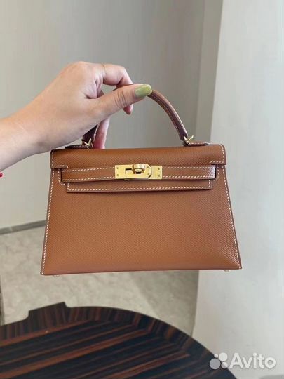 Hermes Kelly 22 см натуральная кожа