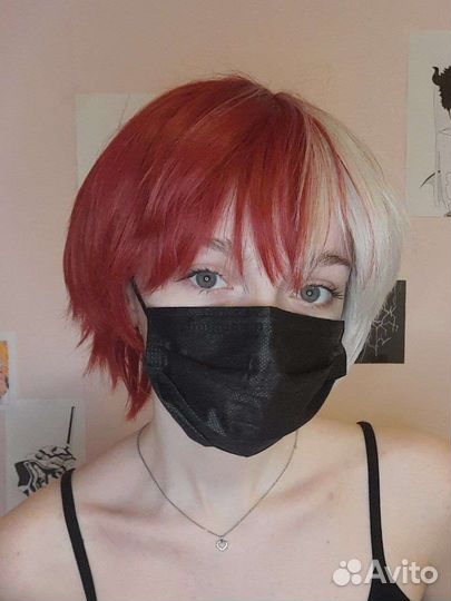 Парик для косплея тодороки шото аниме