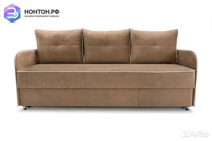 Диван еврокнижка Лозанна коричневый