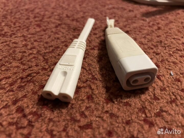 Провод с вилкой и переходником