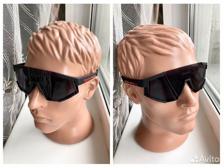 Очки спортивные солнцезащитные чëрные