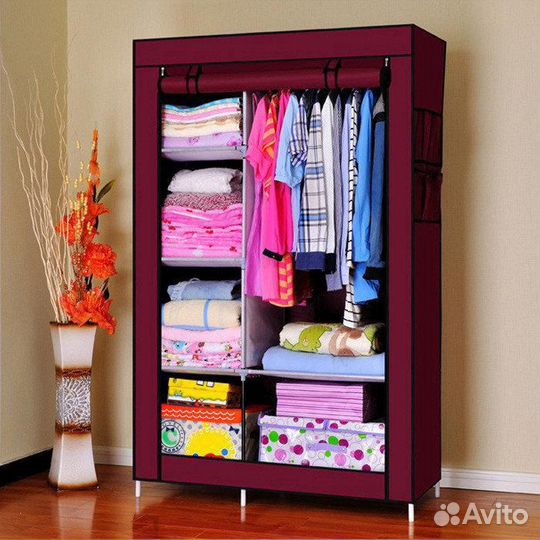 Мобильный тканевый шкаф Storage Wardrobe 9188