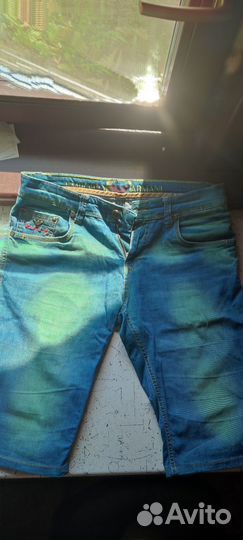 Джинсовые шорты armani