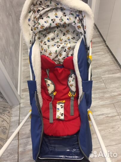 Детские санки коляска