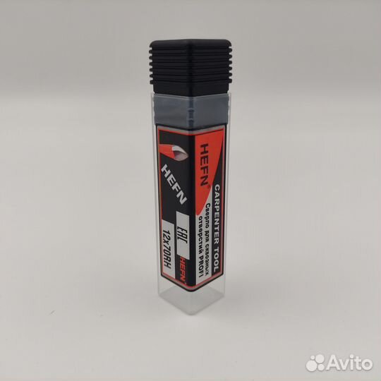 Сверло сквозное усиленное по мдф и лдсп 12х70 правое для сверлильно присадочного станка profi hefn