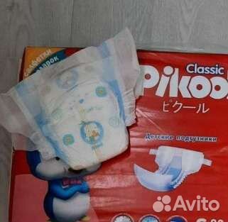 Японские Подгузники Пикул размер 3 и 4. М 6-11 кг