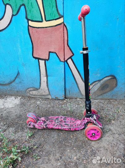 Самокат детский трехколесный бу