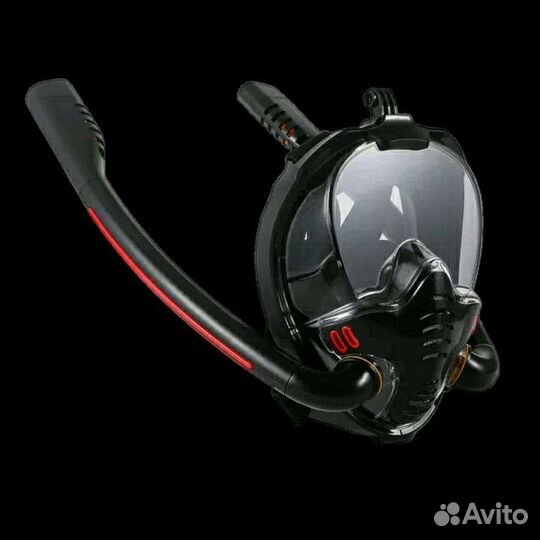 Подводная маска полнолицевая двойная трубка