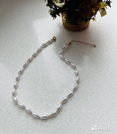 Чокер из жемчуга, чокер, колье из жемчуга