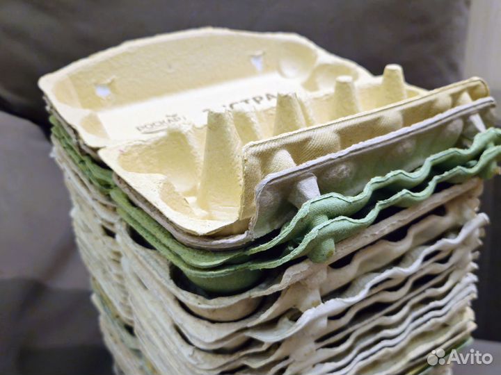 Лотки для яиц картон 50 шт разноцветные