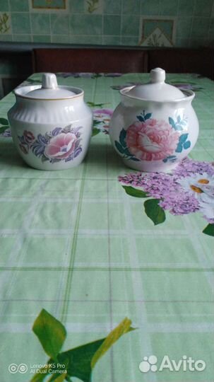 Фарфоровые сахарницы и заварочные чайники СССР