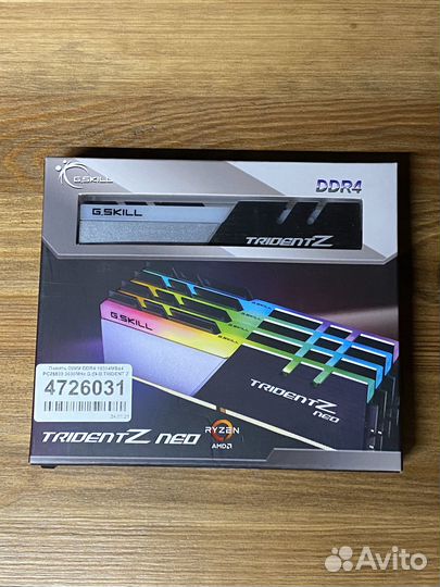 Gskill trident z neo rgb ddr4 3600 MHz 4x16GB