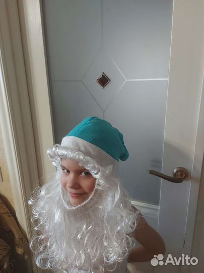 Новогодняя шапка гнома и тапочки