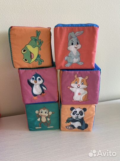 Развивающий кубик мягкий