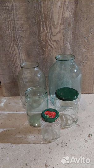 Банка стеклянная, 3-2-0,7-0,5 л